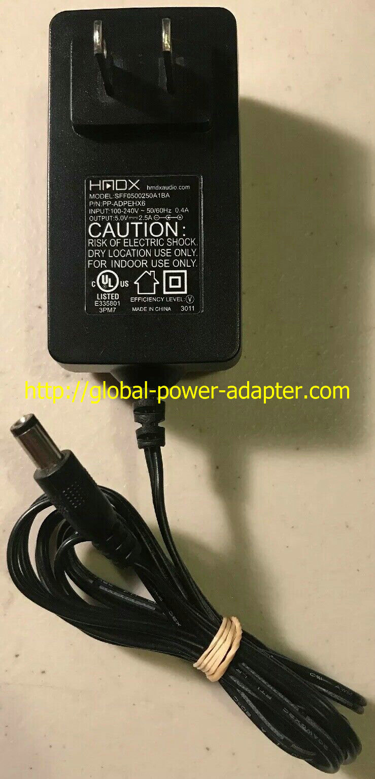 *Brand NEW*HMDX Charger 5V 2.5A 12.5W AC Adapter SFF0500250A1BA PP-ADPEHX6 Power Supply